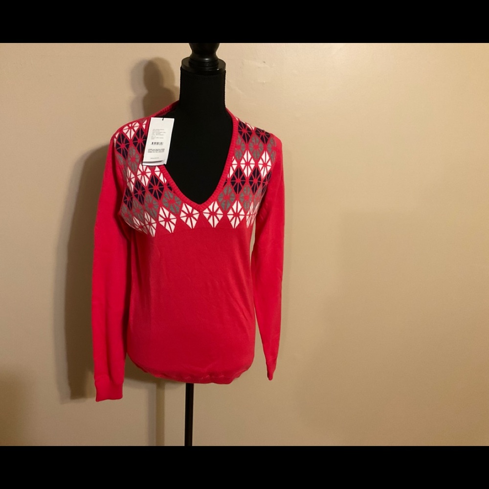 Cross golfers 100% cotton sweater size M